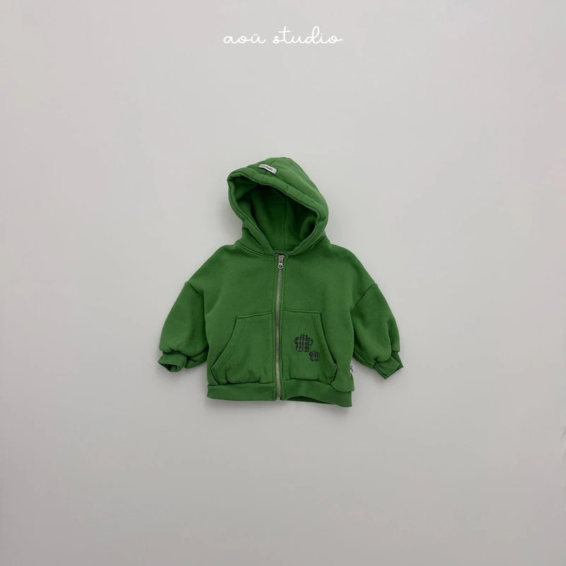 Flower Hooded Zip-Up by Aou Studio for Child - view 4