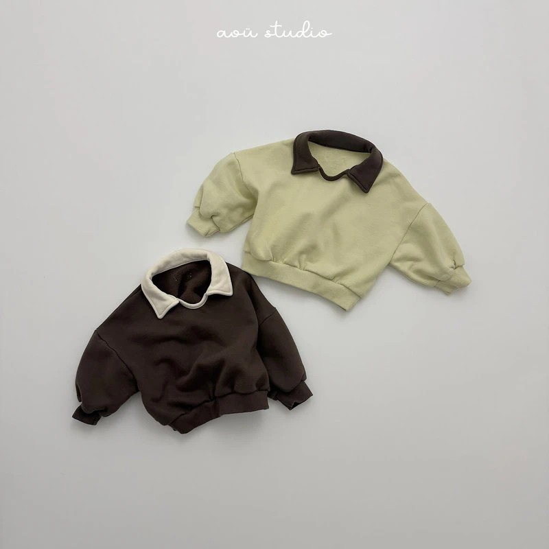 Butter Collar Sweatshirt by Aou Studio for Child - view 1