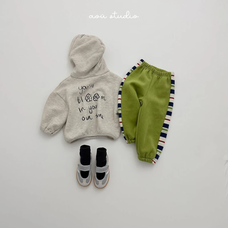 Holly Striped Jogger Pants by Aou Studio for Child - view 6