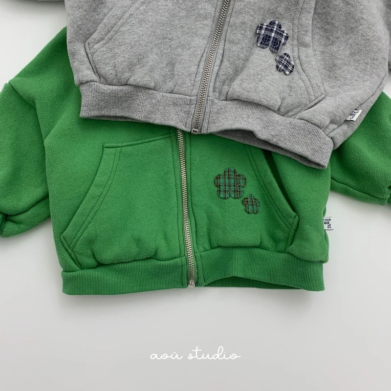 Flower Hooded Zip-Up by Aou Studio for Child - view 5