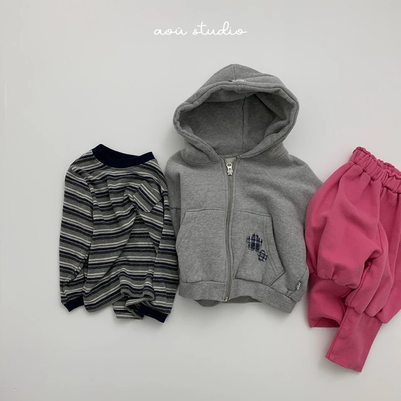 Flower Hooded Zip-Up by Aou Studio for Child - view 6