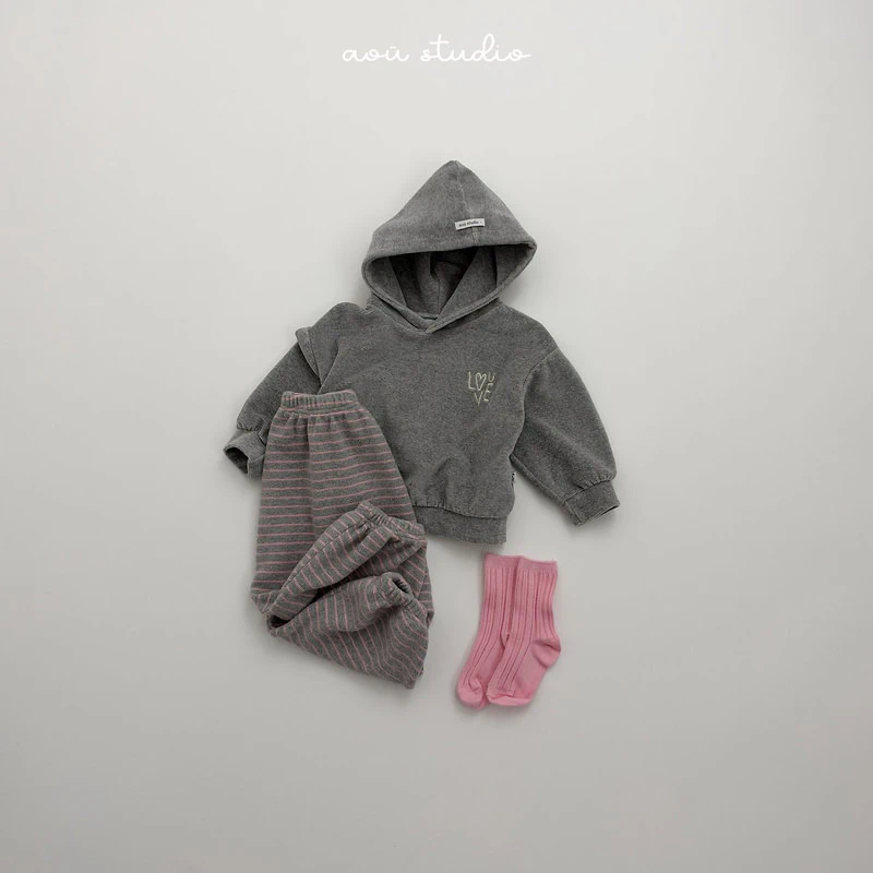 Pumpkin Jogger Pants by Aou Studio for Child - view 9