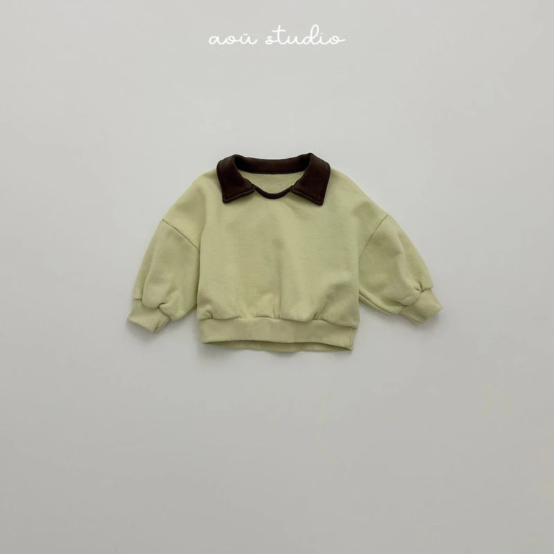 Butter Collar Sweatshirt by Aou Studio for Child - view 4