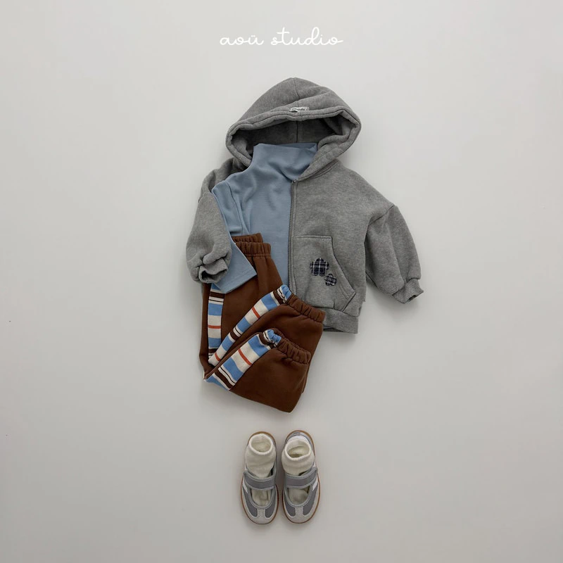 Flower Hooded Zip-Up by Aou Studio for Child - view 8