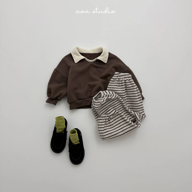 Butter Collar Sweatshirt by Aou Studio for Child - view 5