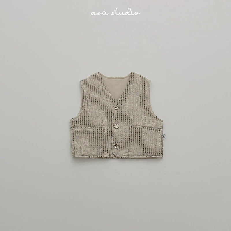 Ethnic Vest by Aou Studio for Child - view 3