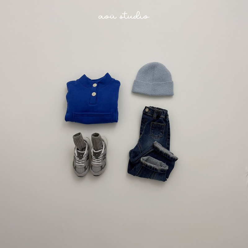 Time Pocket Denim Pants by Aou Studio for Child - view 9