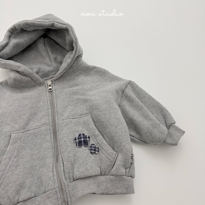 Flower Hooded Zip-Up by Aou Studio for Child - view 11