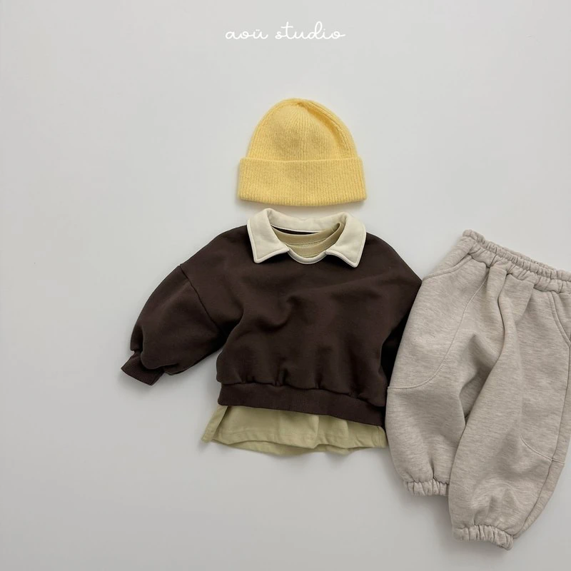 Butter Collar Sweatshirt by Aou Studio for Child - view 8