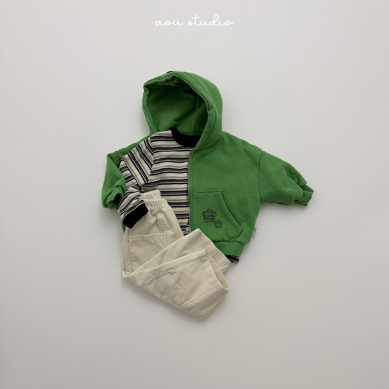 Flower Hooded Zip-Up by Aou Studio for Child - view 12