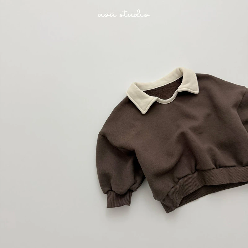 Butter Collar Sweatshirt by Aou Studio for Child - view 10
