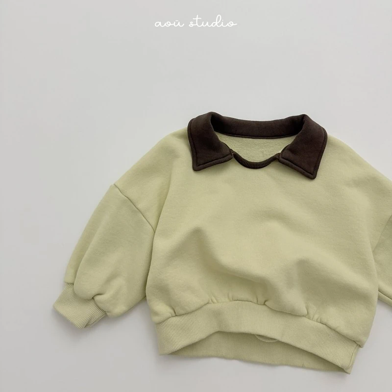 Butter Collar Sweatshirt by Aou Studio for Child - view 11
