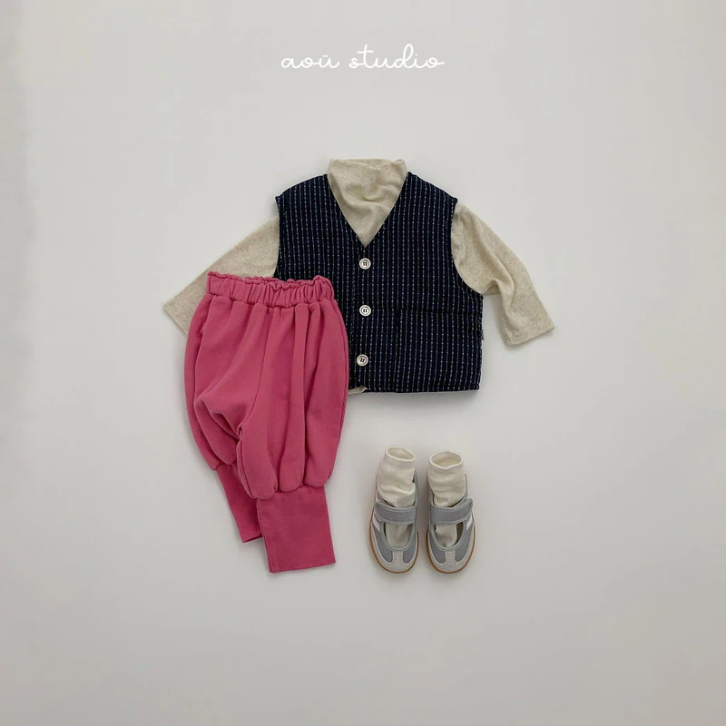Ethnic Vest by Aou Studio for Child - view 9