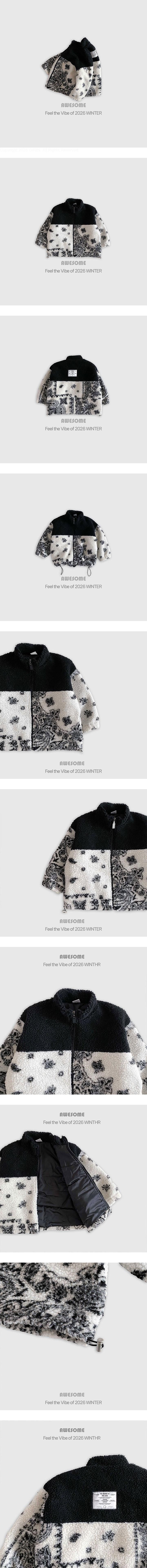 Paisley Fleece Zip-up by Awesome Bebe for Child - view 1