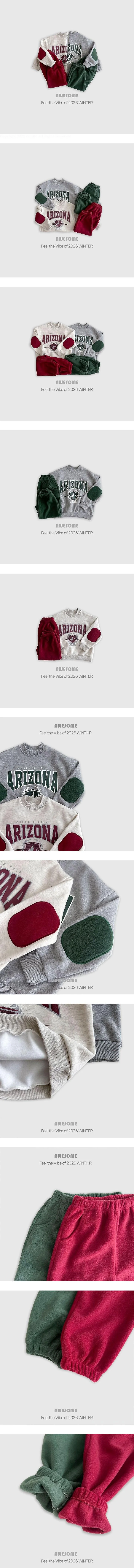 Arizona Fleece-lined Top & Bottom Set by Awesome Bebe for Child - view 1