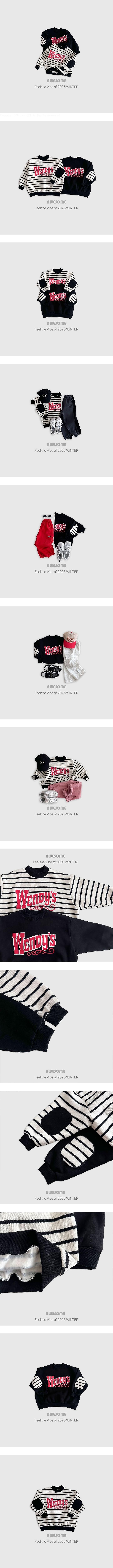 Wendy's Fleece-lined Sweatshirt by Awesome Bebe for Child - view 1