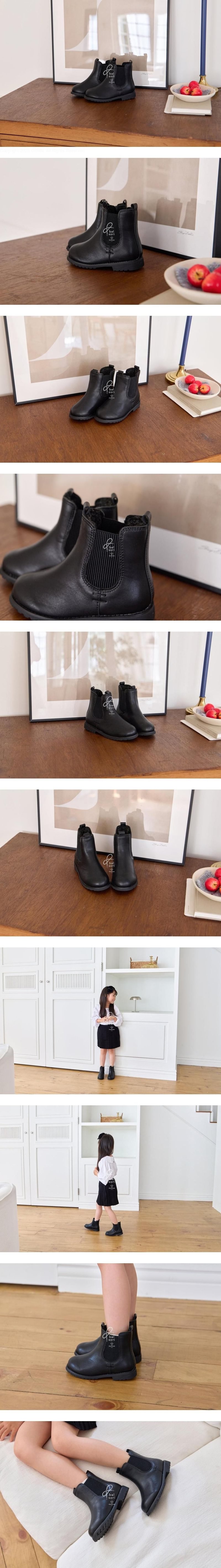 Bon Leather Fur Boots by Babyzzam for Child - view 1