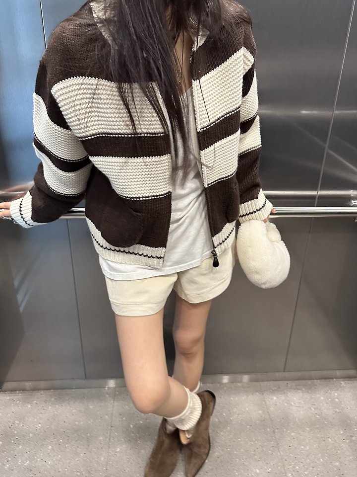 Both-Sided Striped Cardigan by Baguette for Women - view 11