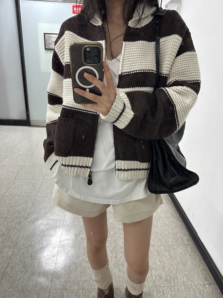 Both-Sided Striped Cardigan by Baguette for Women - view 7