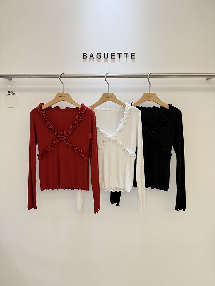 V-Shirring Tee by Baguette for Women - view 12