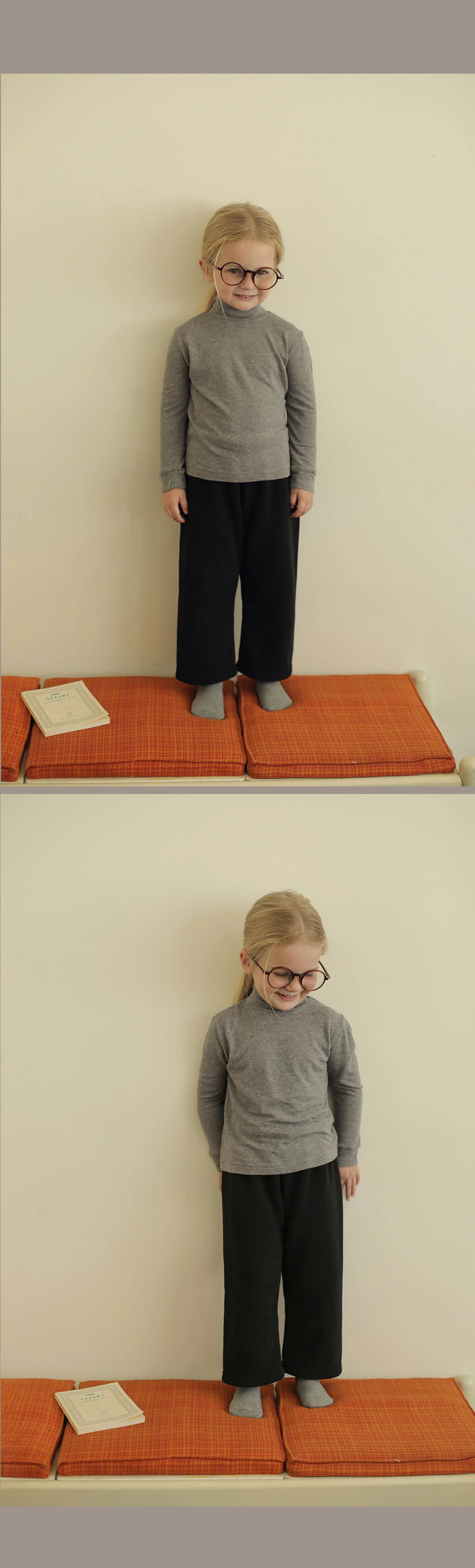 Butter Mock Neck Tee by Bien a Bien for Child - view 10
