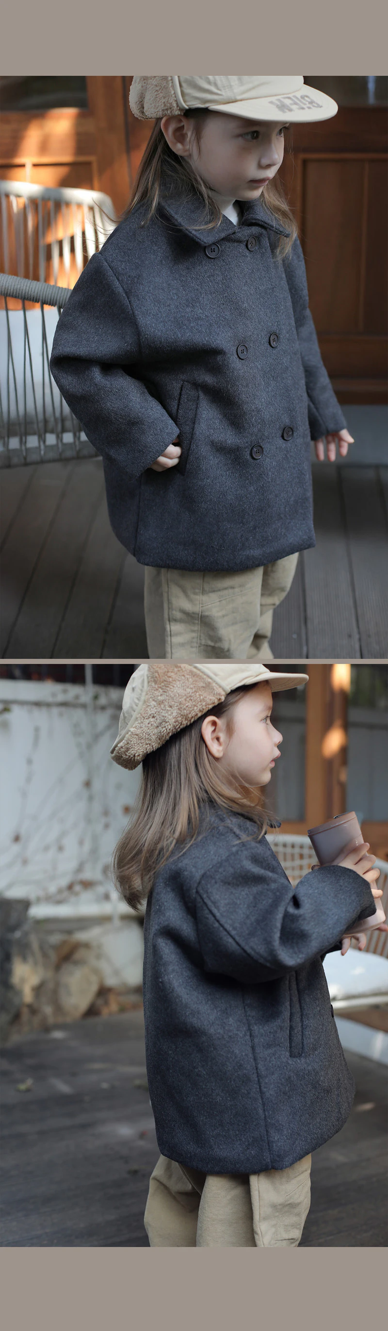 Carnaby Double Fit Coat by Bien a Bien for Child - view 4