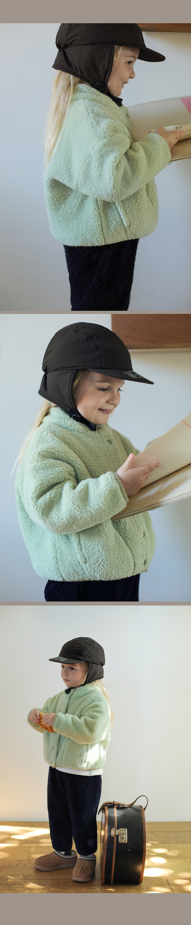 Cullen Fleece Cap by Bien a Bien for Child - view 9