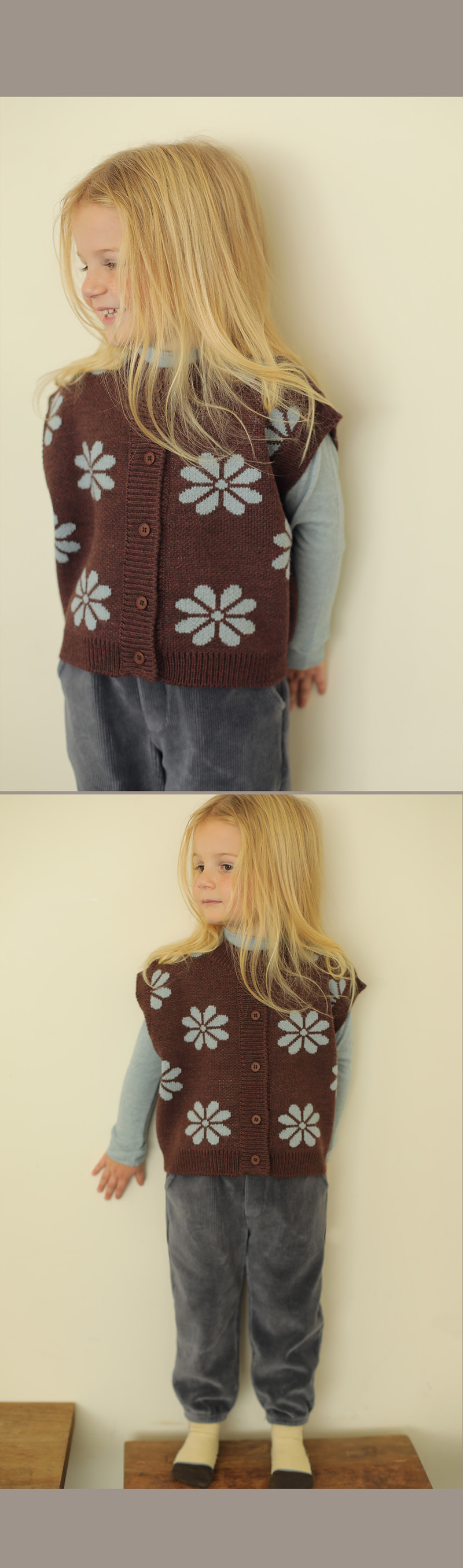 Butter Mock Neck Tee by Bien a Bien for Child - view 8