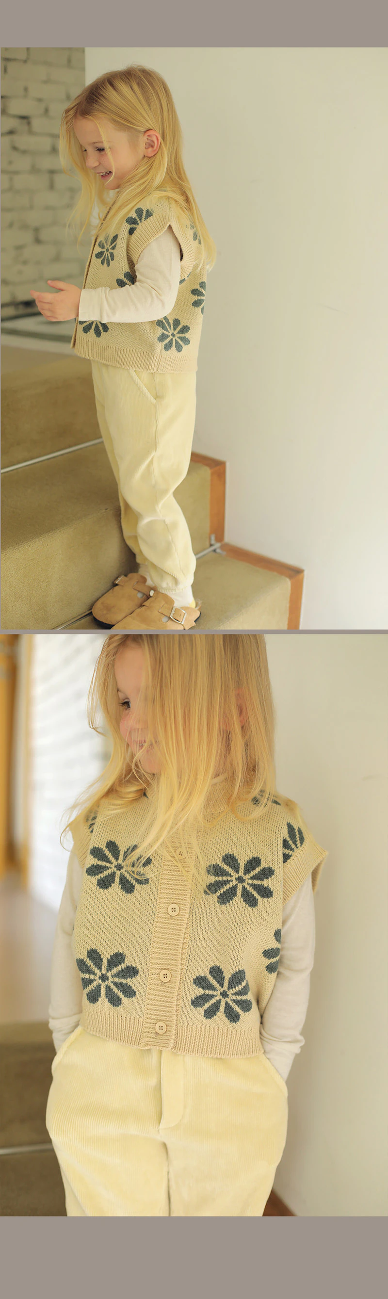 Dous Knit Vest by Bien a Bien for Child - view 5
