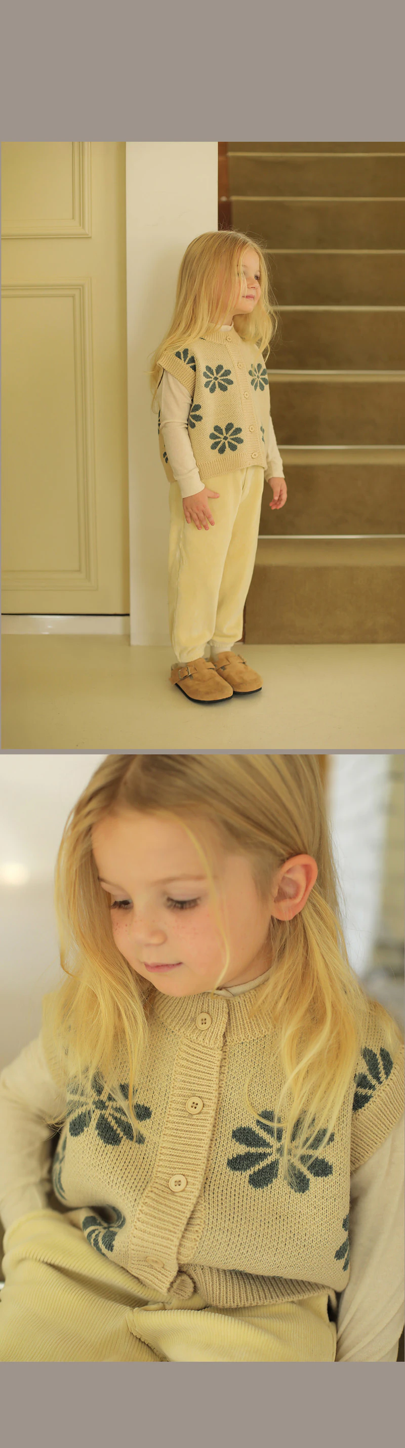 Dous Knit Vest by Bien a Bien for Child - view 6