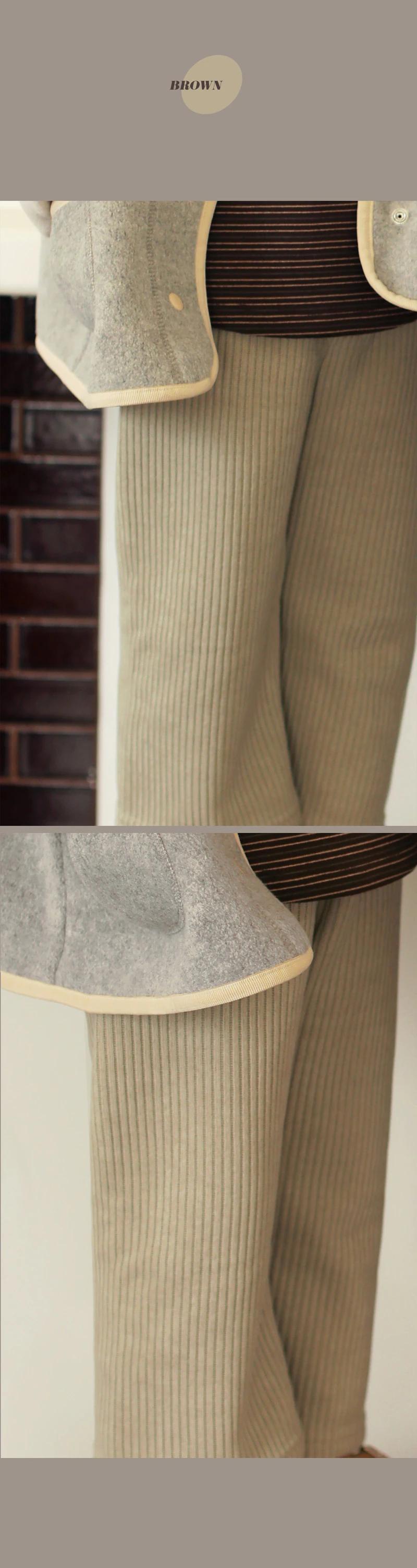 Adult Carmel Fleece Lined Pants by Bien a Bien for Mom + child - view 7