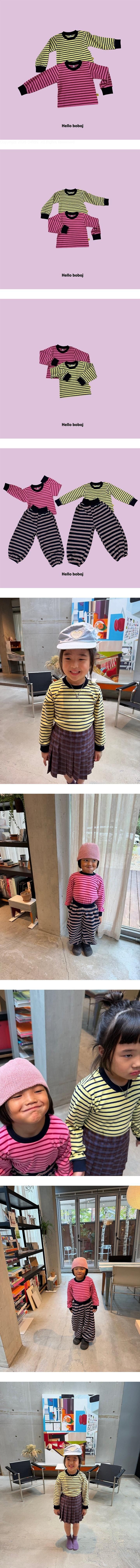 Banana Striped Tee by Bobo j for Child unisex - view 1