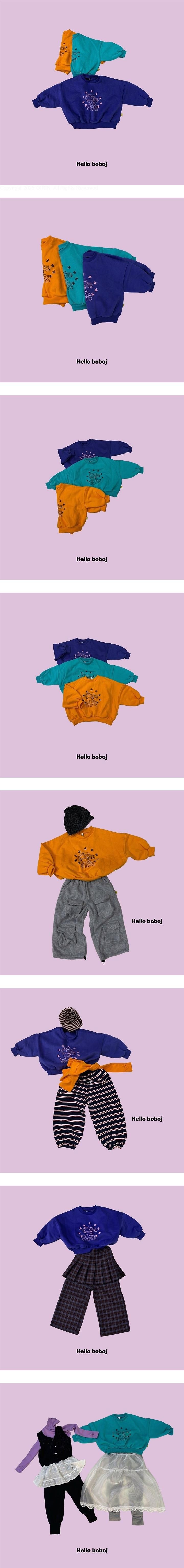 Star Car Sweatshirt by Bobo j for Child unisex - view 1