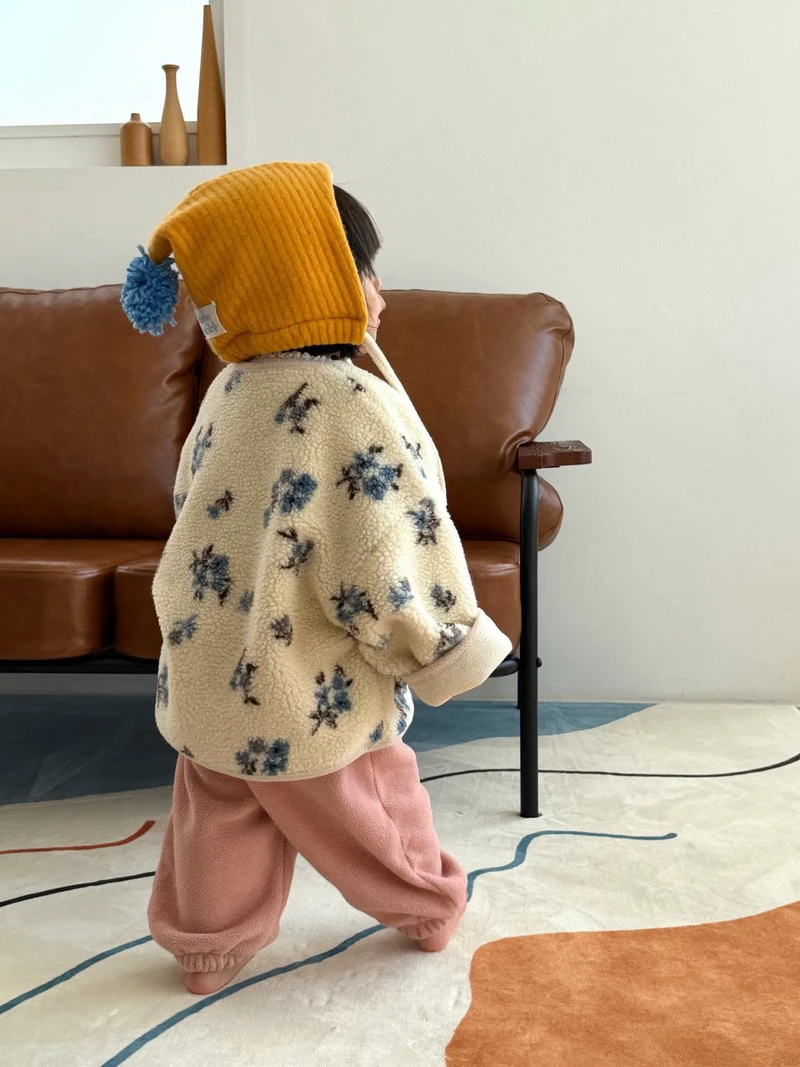 Pompom Bonnet by Bon Bon Butik for Child - view 2