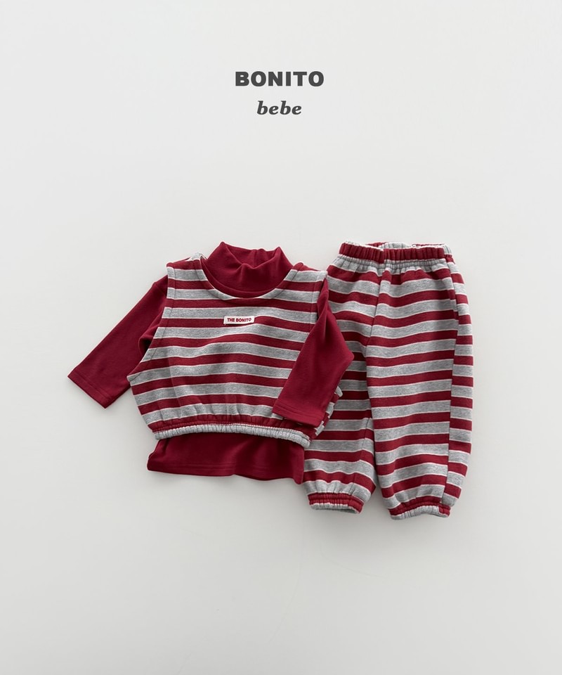 Striped Vest Top & Bottom Set by Bonito for Baby - view 12
