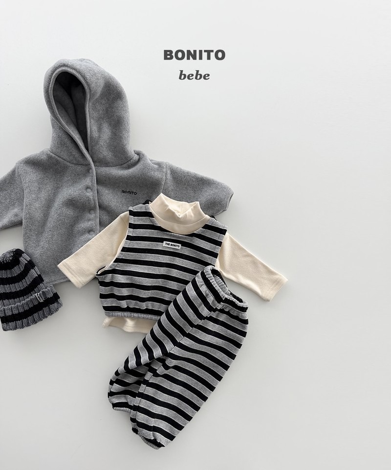 Striped Vest Top & Bottom Set by Bonito for Baby - view 7
