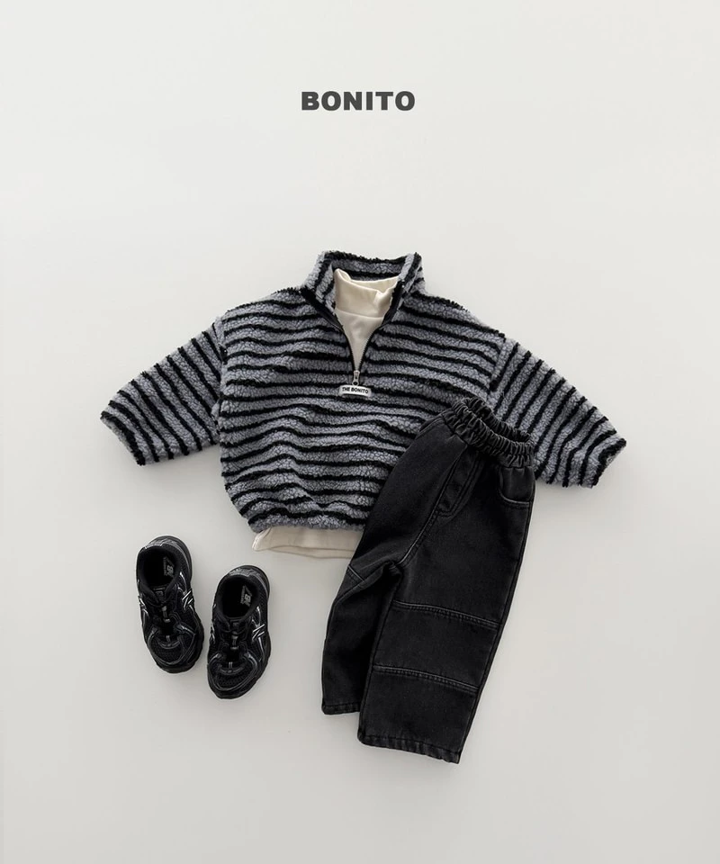 Tumble Striped Half Zip-up by Bonito for Child - view 10