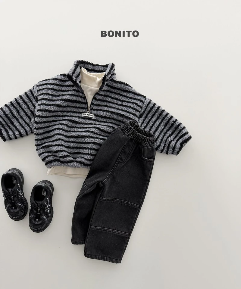 Tumble Striped Half Zip-up by Bonito for Child - view 11
