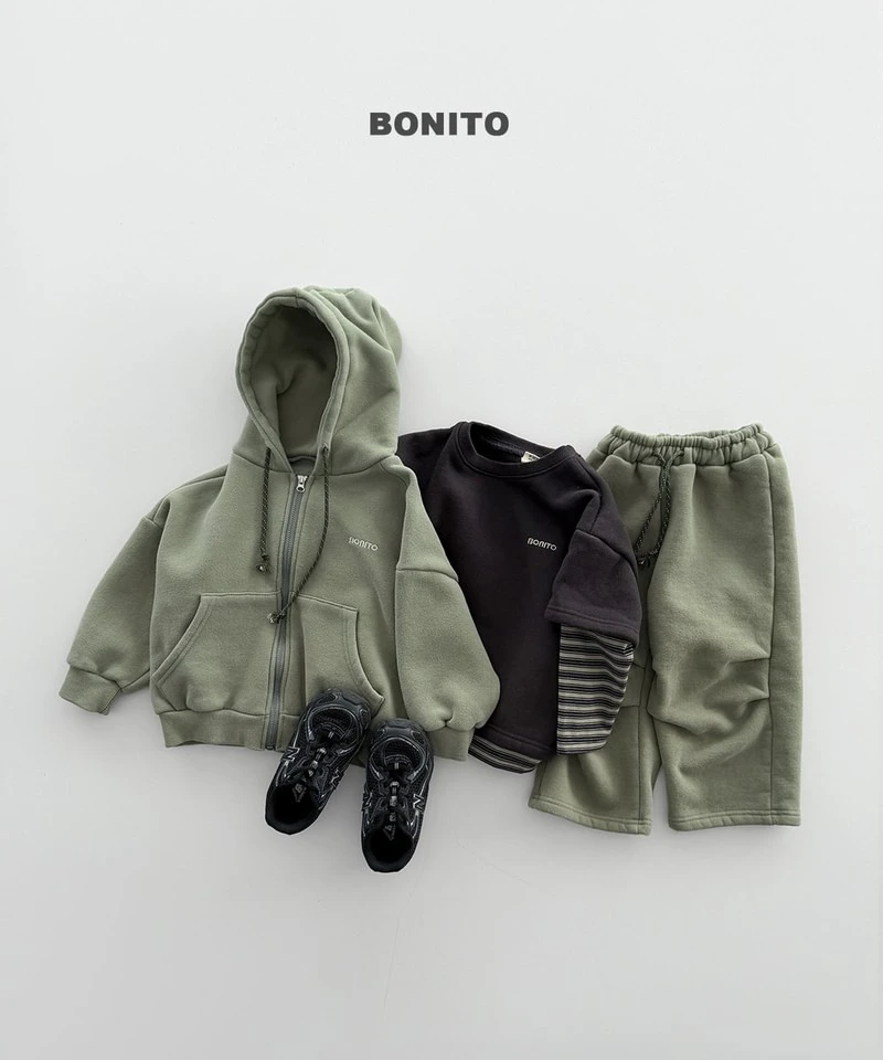 Double Fleeced Hooded Zip-up by Bonito for Child - view 8