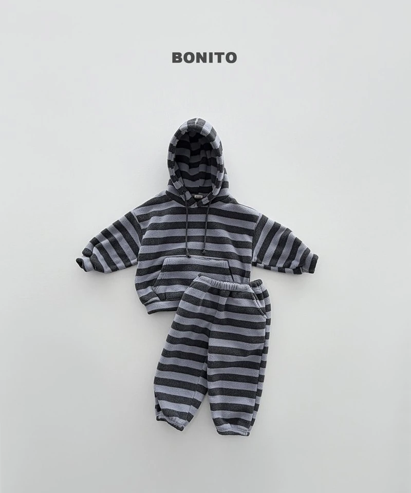 Striped Fleeced Hood Tee by Bonito for Child - view 6