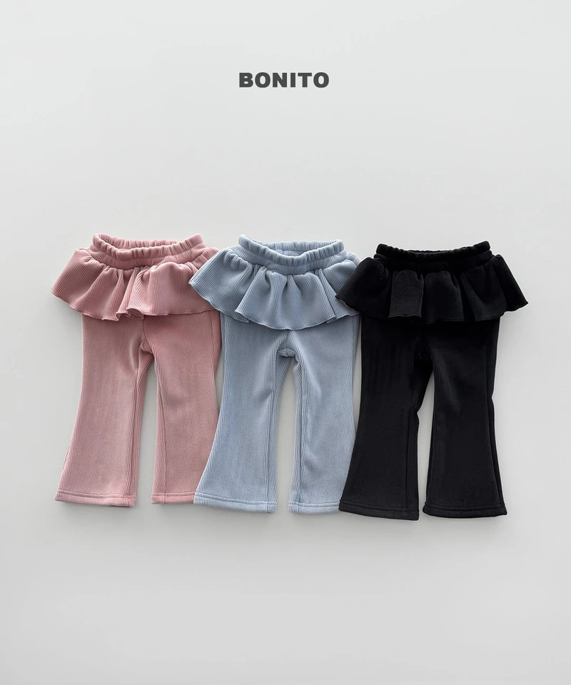 Velour Frill Bootcut Pants by Bonito for Child - view 3