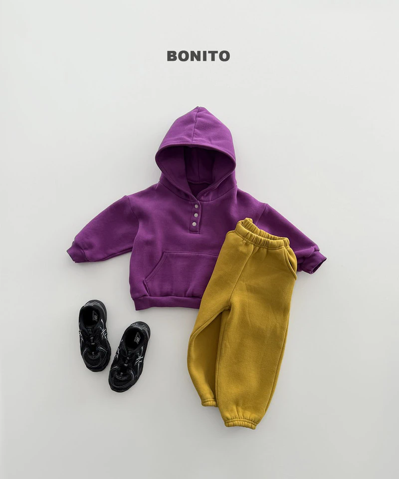 Binding Placket Hooded Tee by Bonito for Child - view 10