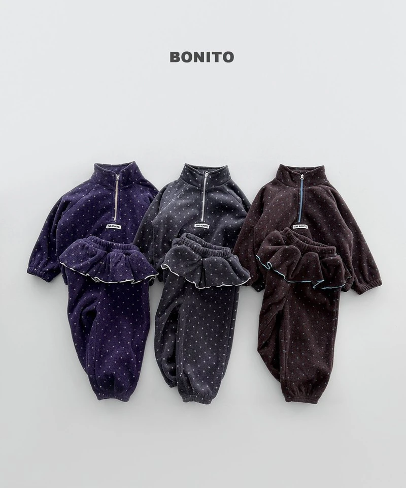 Dot Half Zip-up Set by Bonito for Child - view 1
