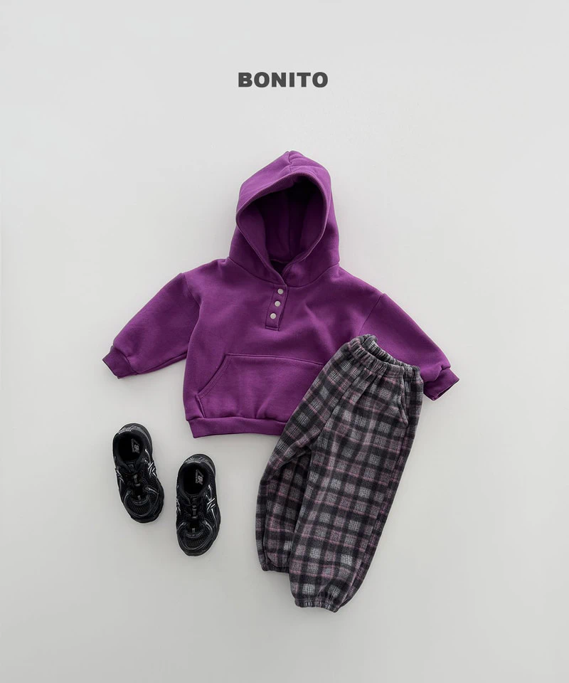 Binding Placket Hooded Tee by Bonito for Child - view 12