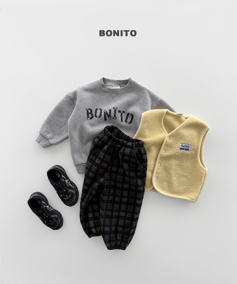 Check Fleeced Jogger Pants by Bonito for Child - view 11