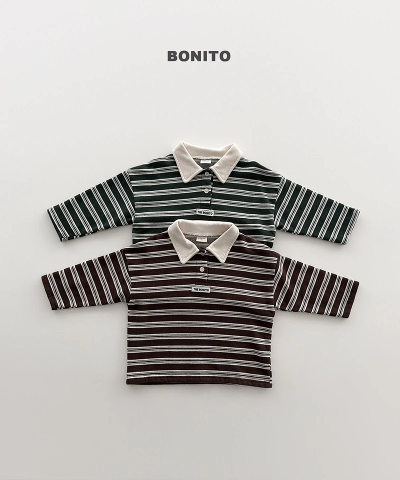 Striped Choco Polo Tee by Bonito for Child - view 1