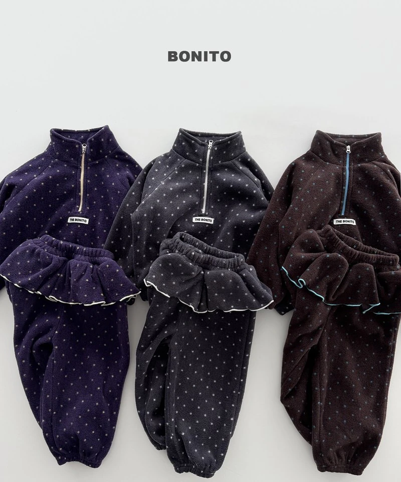 Dot Half Zip-up Set by Bonito for Child - view 3