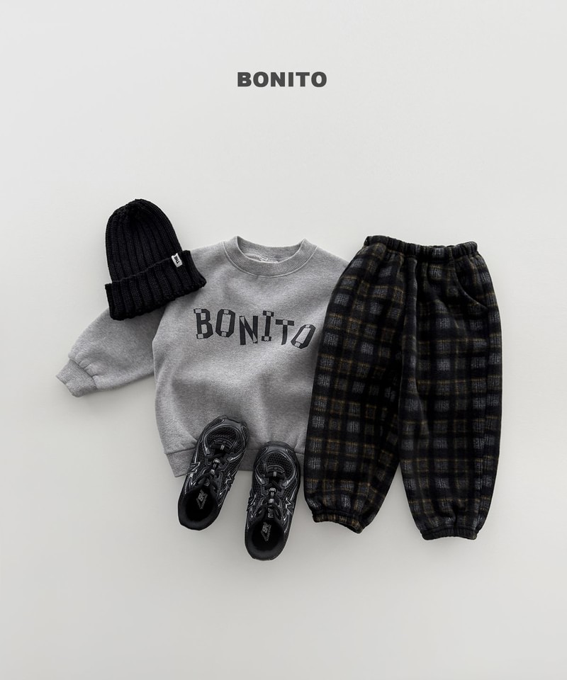Check Fleeced Jogger Pants by Bonito for Child - view 12