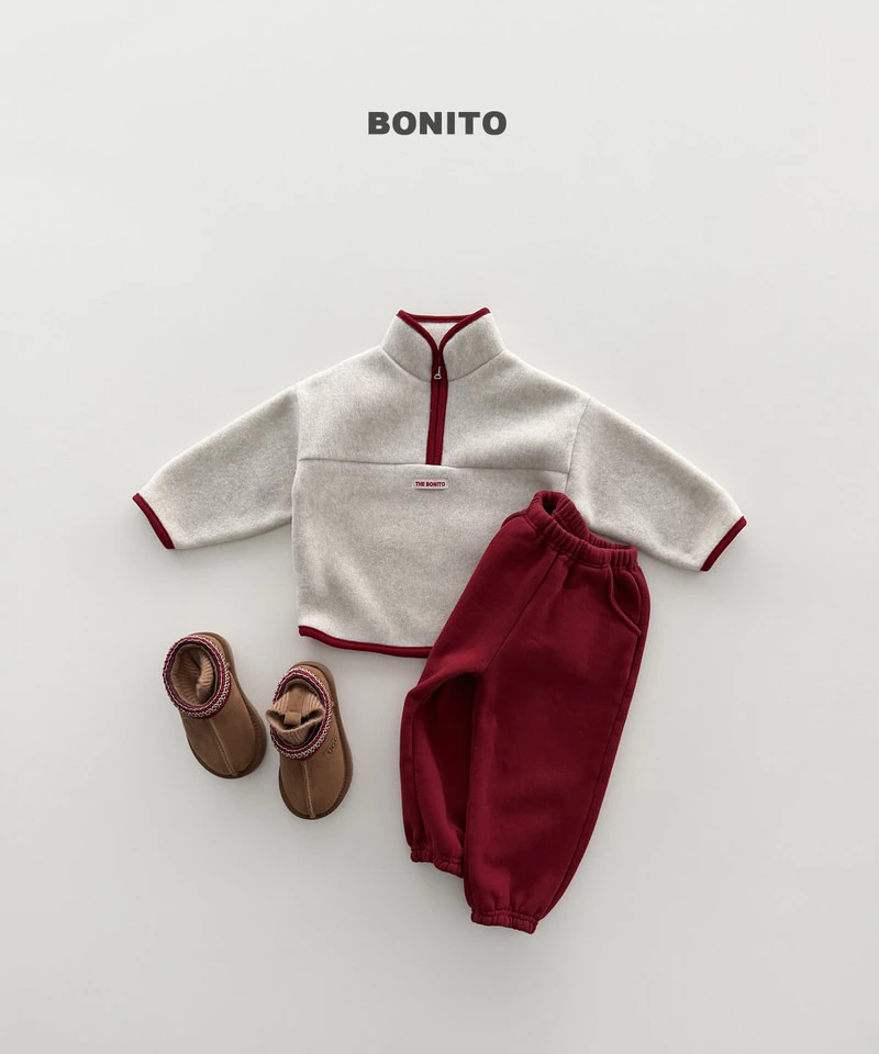 Cotton Candy Color Contrast Half Zip-up by Bonito for Child - view 5