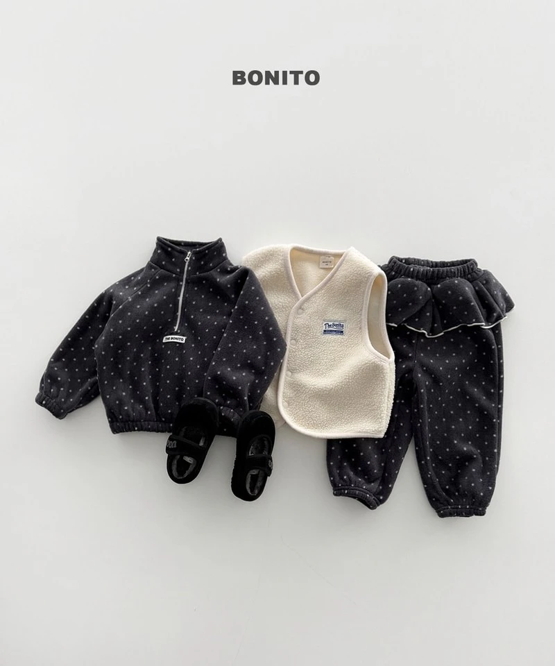 Dot Half Zip-up Set by Bonito for Child - view 5